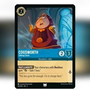 Cogsworth 🔥 Disney Lorcana Trading Card TCG